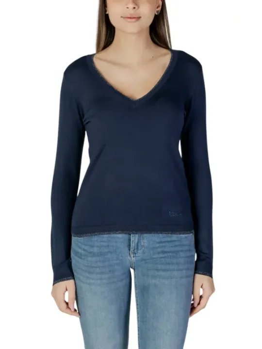 Navy Liu Jo Langarm-T-Shirt