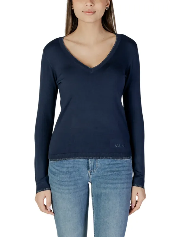 Navy Liu Jo Langarm-T-Shirt