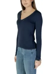 Liu Jo blauer V-Ausschnitt Pullover