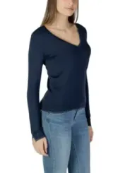 Navy Liu Jo V-Ausschnitt Top