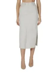 Eleganter grauer Vila Bleistiftrock Damen