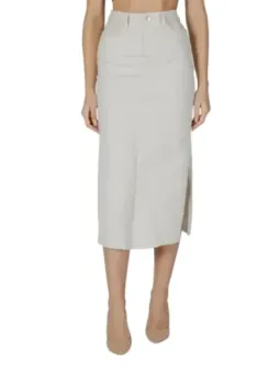 Eleganter grauer Vila Bleistiftrock Damen