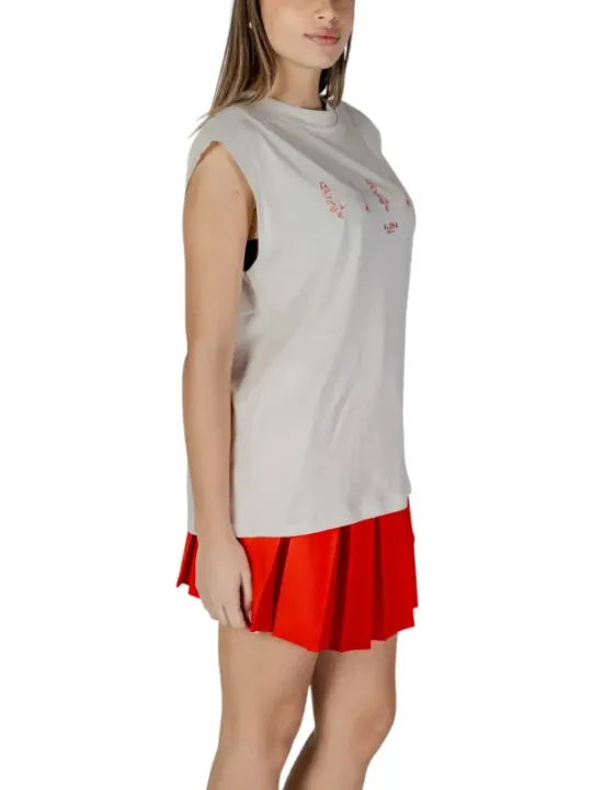 Weißer Replay Tennisrock mit Schriftzug