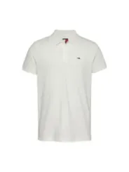 Weißes Tommy Hilfiger Polohemd aus Baumwolle
