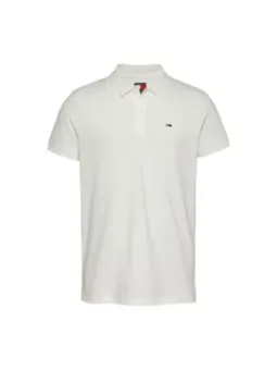 Weißes Tommy Hilfiger Polohemd aus Baumwolle