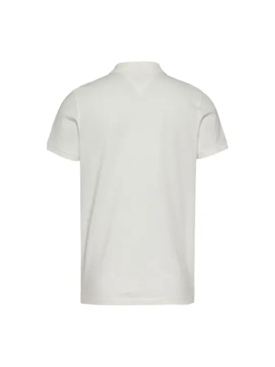 Weißes Tommy Hilfiger Poloshirt Slim Fit