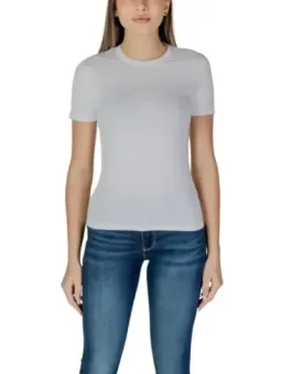 Weißes Desigual Baumwoll-T-Shirt Damen