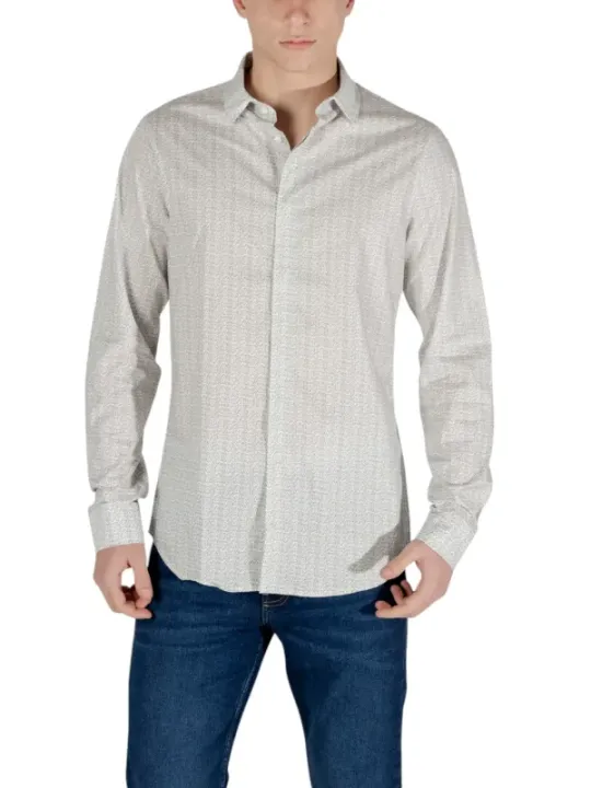 Armani Exchange Hemd graues Karomuster