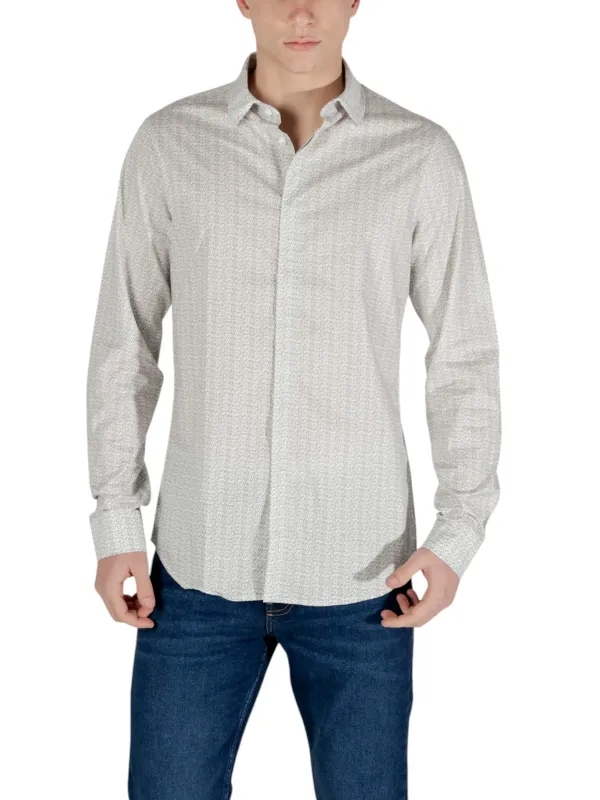Armani Exchange Hemd graues Karomuster