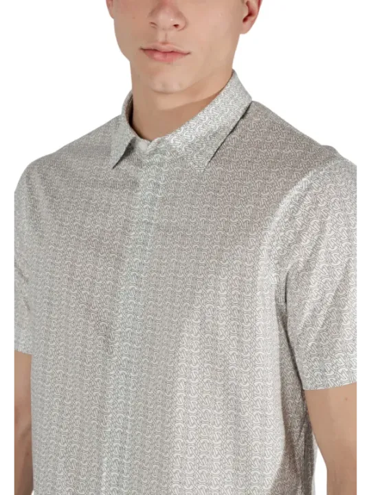 Weißes Armani Exchange Hemd mit Muster