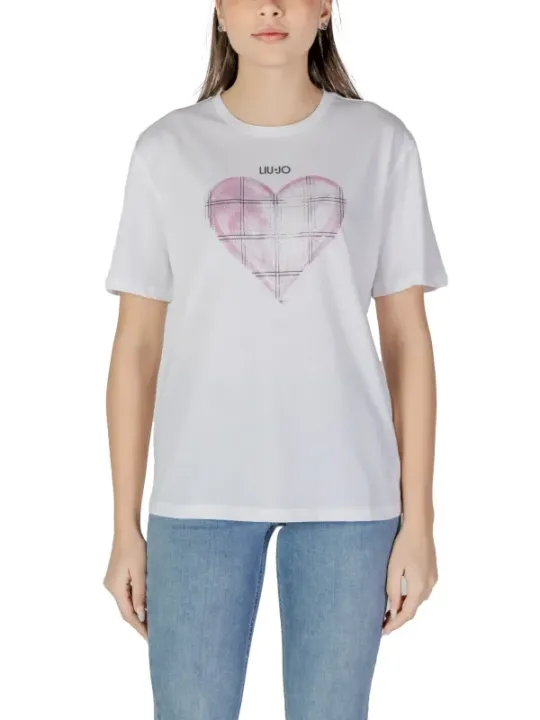 Liu Jo Herz-Tartan T-Shirt