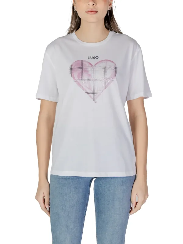 Liu Jo Herz-Tartan T-Shirt
