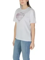 Weißes Liu Jo Herz T-Shirt