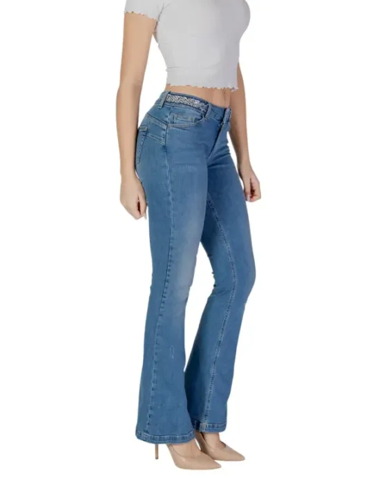 Liu Jo mittelblaue Straight Leg Jeans