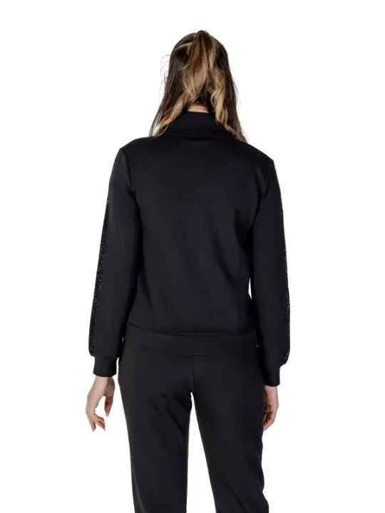 Liu Jo schwarzes Zweilagen-Top