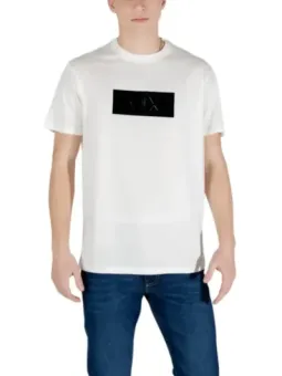 Weißes AX Logo T-Shirt