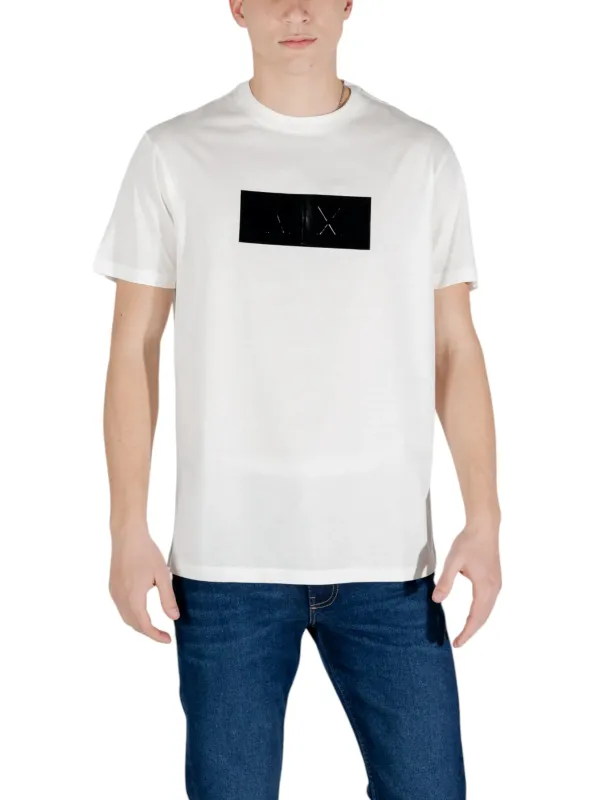 Weißes AX Logo T-Shirt