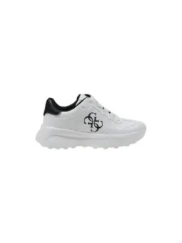 Weiße Guess Sneakers mit schwarzem Logo