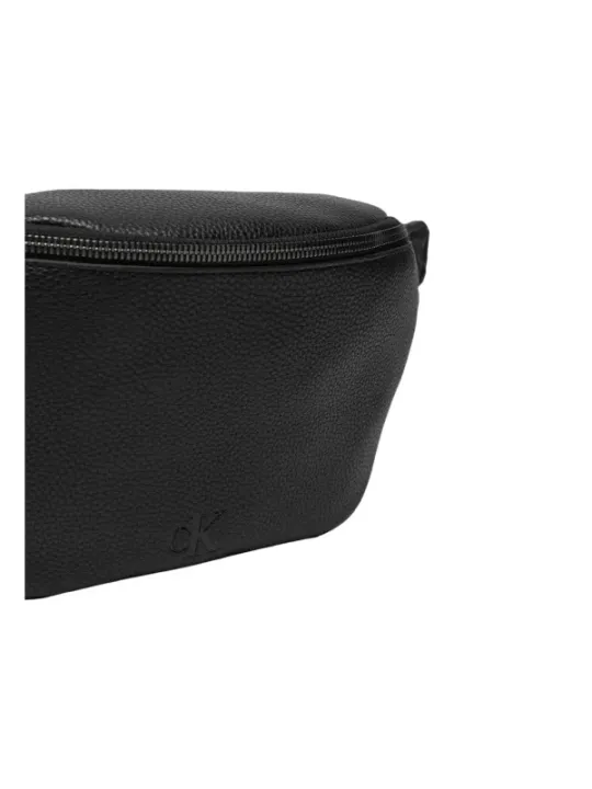 Schwarze Calvin Klein Lederbauchtasche
