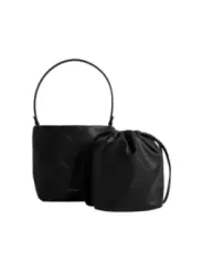 Schwarze Calvin Klein Handtasche mit Beutel