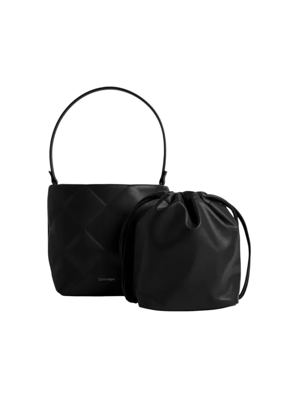 Schwarze Calvin Klein Handtasche mit Beutel