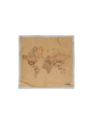 Weltkarte Seidenschal Alviero Martini Prima Classe