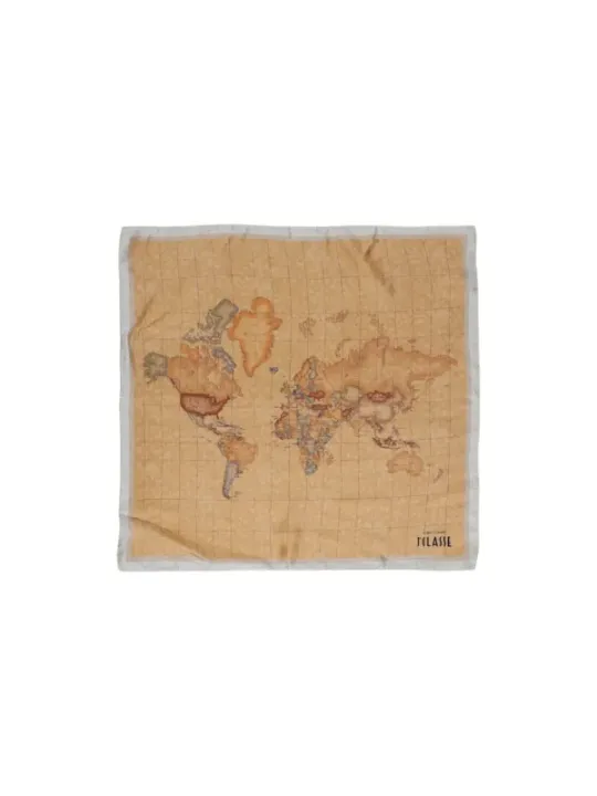 Weltkarte Seidenschal Alviero Martini Prima Classe