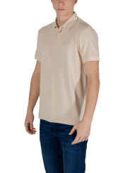 Cremefarbenes Ea7 Poloshirt mit Logo