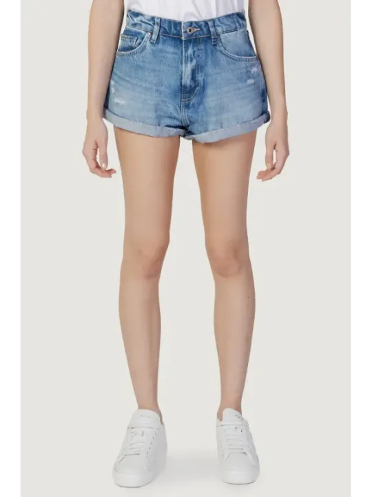 Pepe Jeans Denim Shorts mit Umschlag