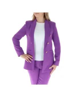 Goldknopf-Blazer mit tailliertem Schnitt