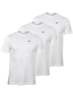 Weißes Reebok Performance Sportshirt kurzärmlig
