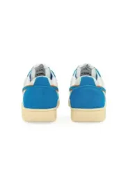 Weiße Diadora 399038 Sneaker blau.