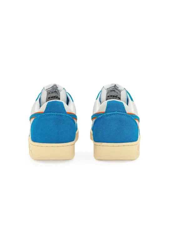 Weiße Diadora 399038 Sneaker blau.