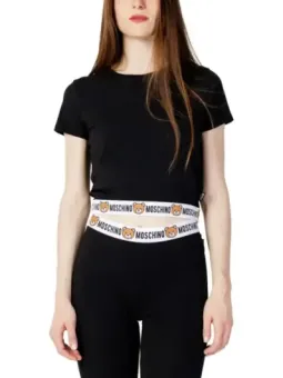 Weiße Moschino-Boxershorts mit Logomuster