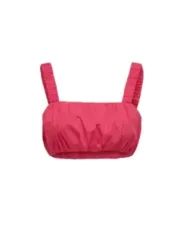 Rosa puffärmelige Baumwoll-Bralette Only 394812