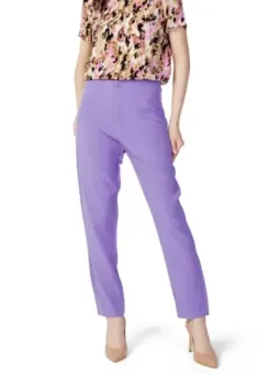 Lila Only Hose mit hoher Taille