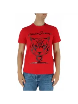 Rotes Tiger-T-Shirt Plein Sport