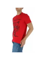 Rotes T-Shirt mit Tigerdruck