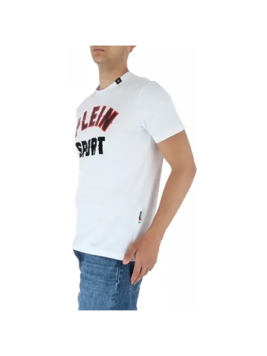 Weißes Plein Sport T-Shirt Jeans