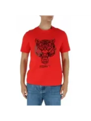 Rotes Tiger-T-Shirt mit Logo