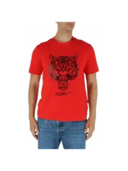 Rotes Tiger-T-Shirt mit Logo