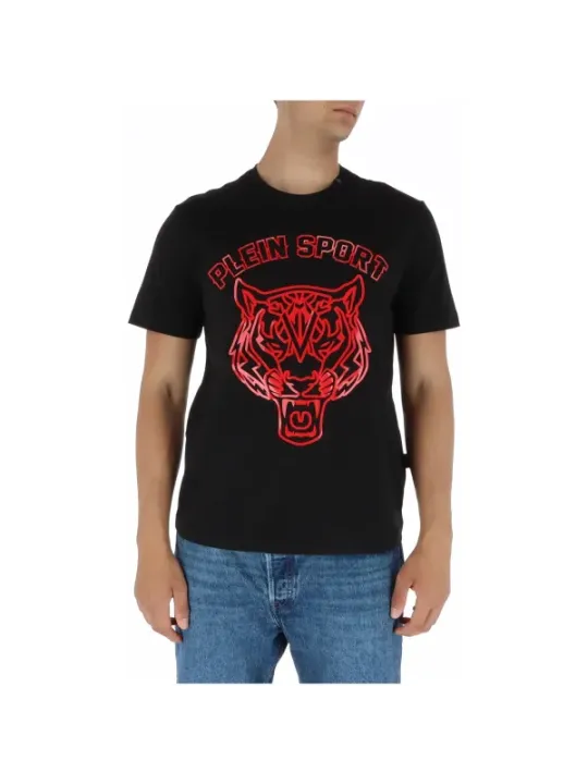 Roter Tiger auf grauem Shirt