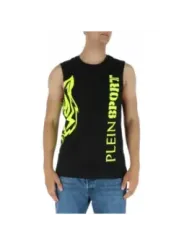 Schwarzes Sport-Tanktop mit Logo