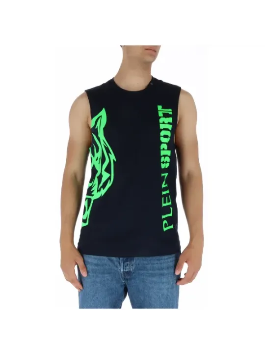 Neon-grünes Plein Sport Tanktop für Herren