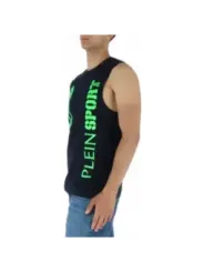 Schwarzes Plein Sport Tanktop mit Aufschrift