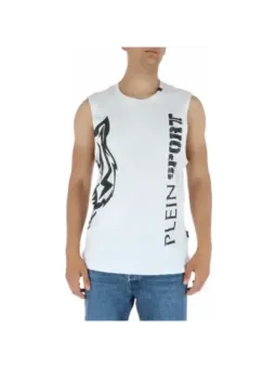 Weißes Plein Sport Tanktop mit Logo