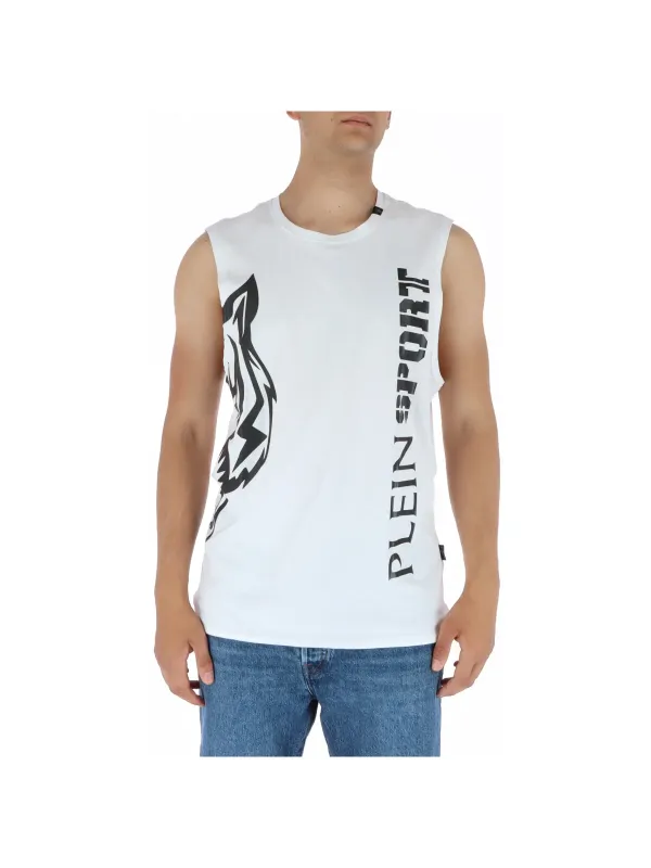 Weißes Plein Sport Tanktop mit Logo