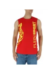 Rotes Tanktop mit gelben Flammen