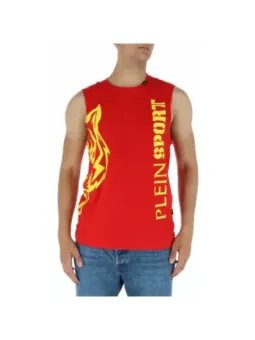 Rotes Tanktop mit gelben Flammen