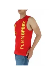 Rotes Plein Sport Tanktop Training